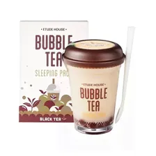 Etude House Bubble Tea Sleeping Pack Black Tea - Ночная маска для лица