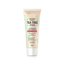 Тональный крем для лица Eveline Tea tree антибактериальный матирующий 01 Porcelain 30мл