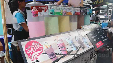 Thailand Street Food Fresh Milk 🐄🥛👍😊