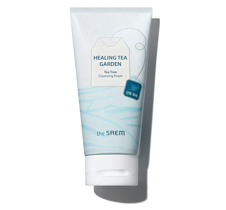Пенка увлажняющая очищающая с экстрактом чайного дерева Healing Tea Garden Tea Tree Cleansing Foam 1