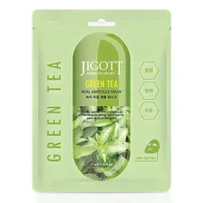 Jigott Real Ampoule Mask Green Tea, 10шт